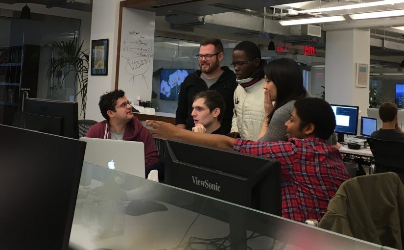 Stan in Enigma offices, New York with Data Engineering and Core teams