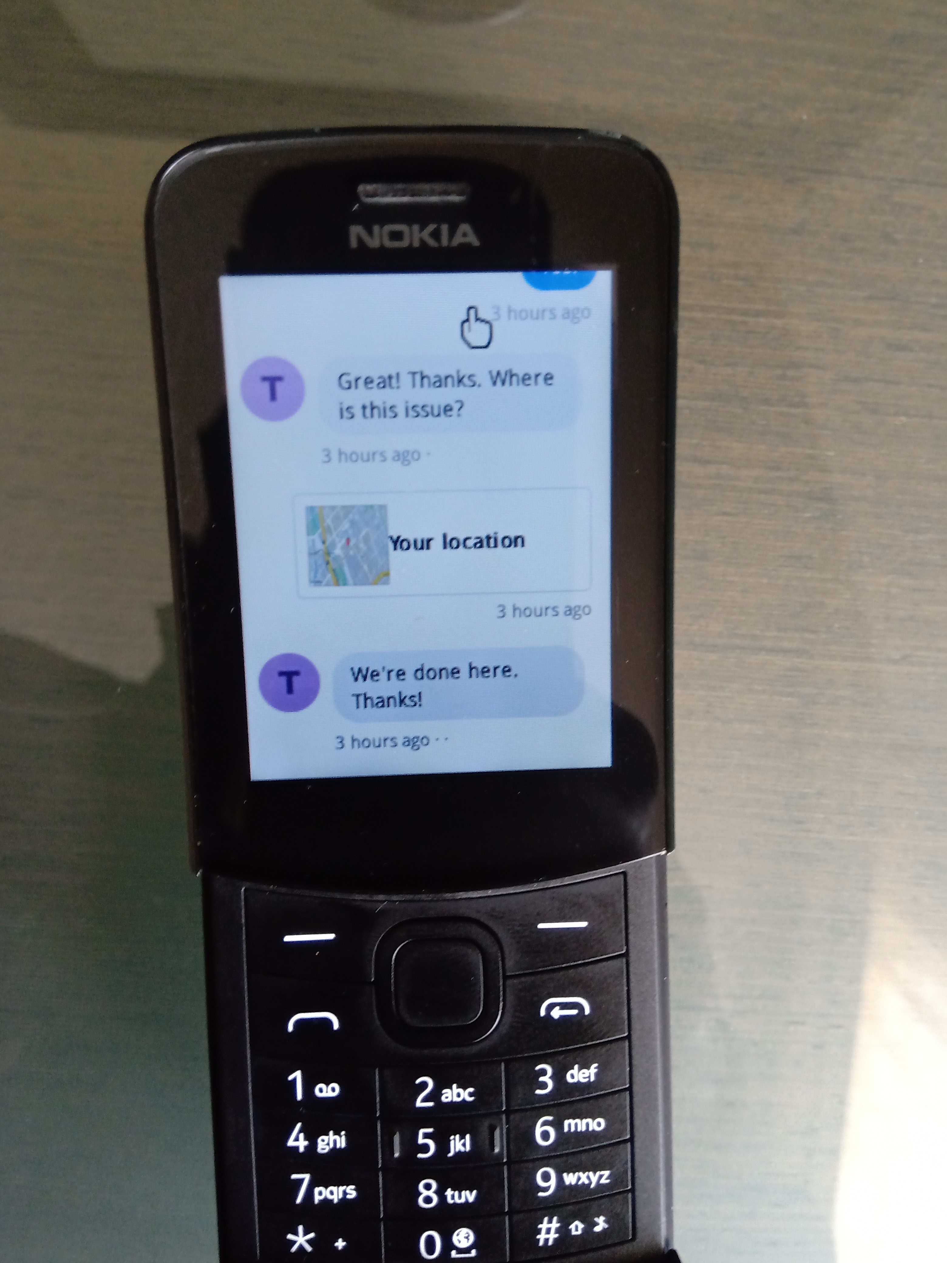 City watch bot on my Nokia 8110